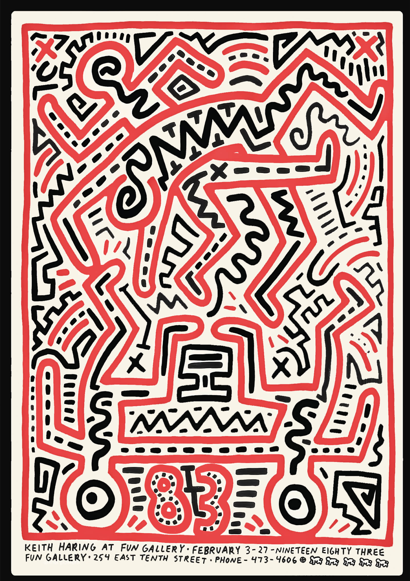 Keith Haring at the Fun Gallery poster