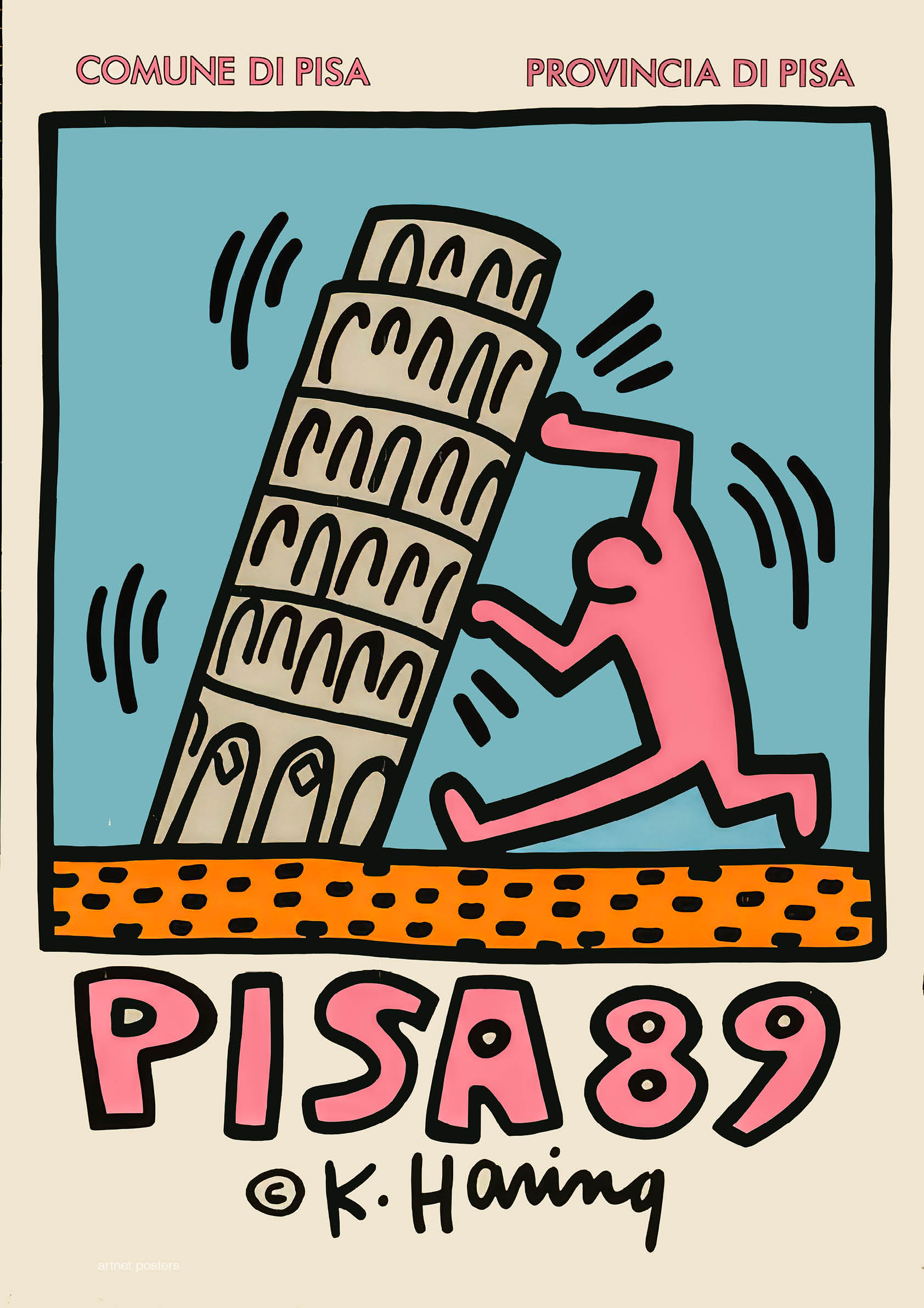 Keith Haring - Pisa poster