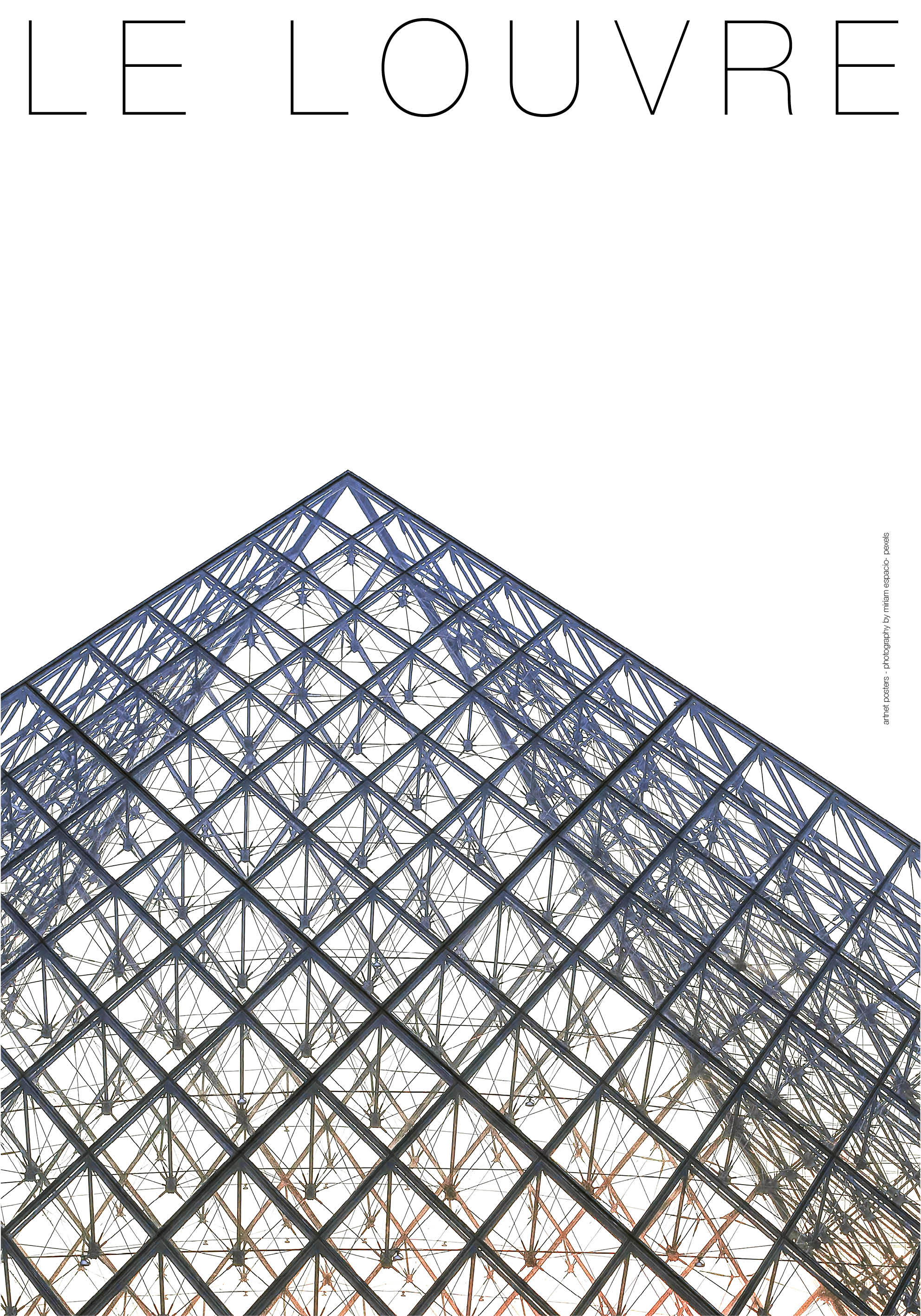 Le Louvre architecture poster