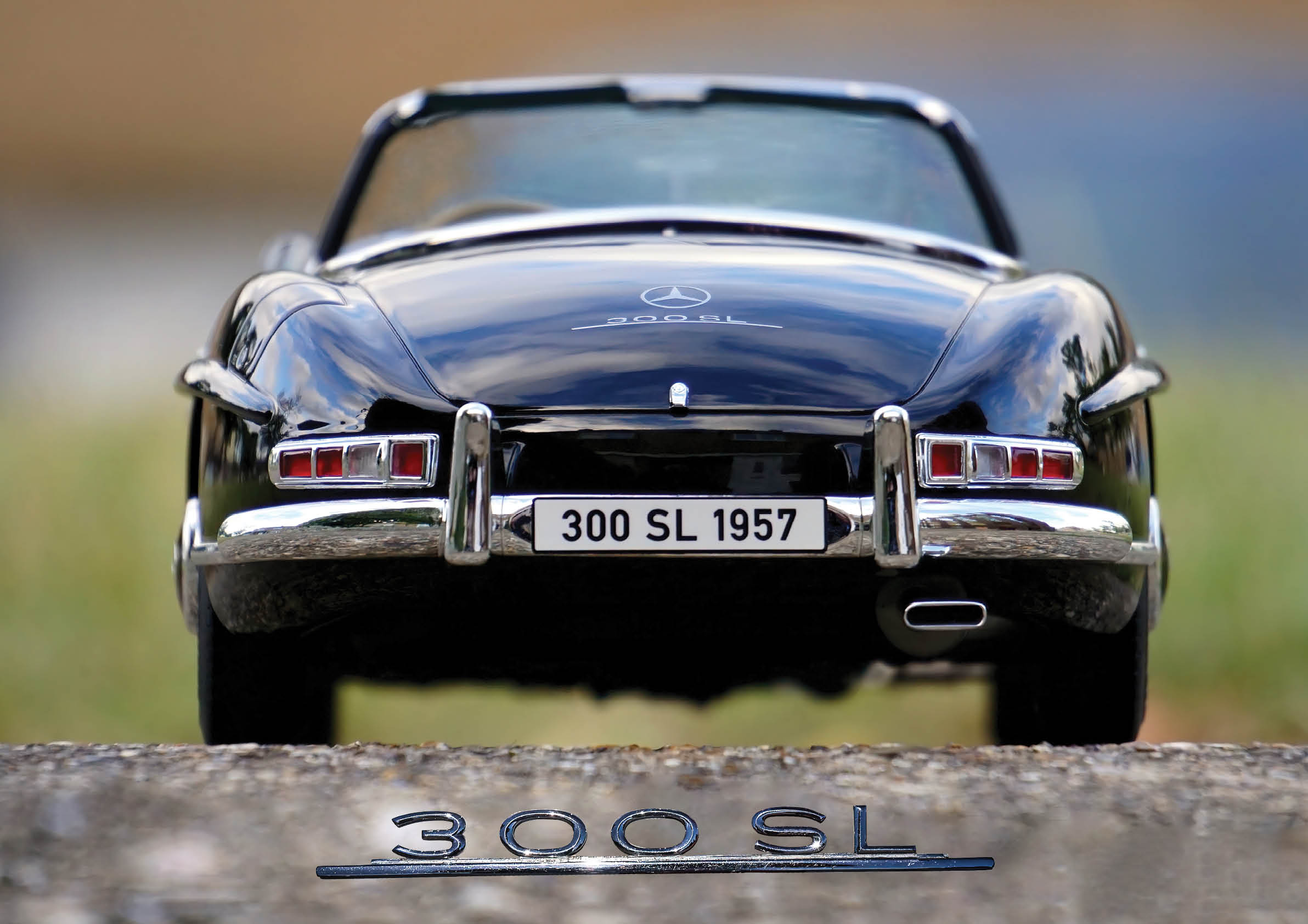 Mercedes 300 SL convertible poster