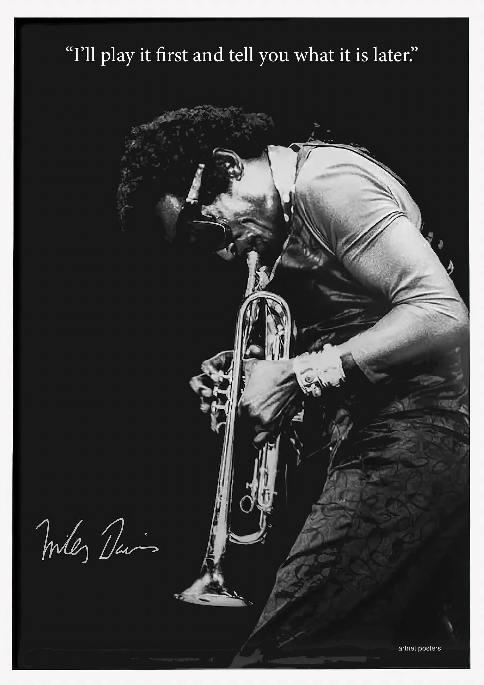 Miles Davis Signature poster