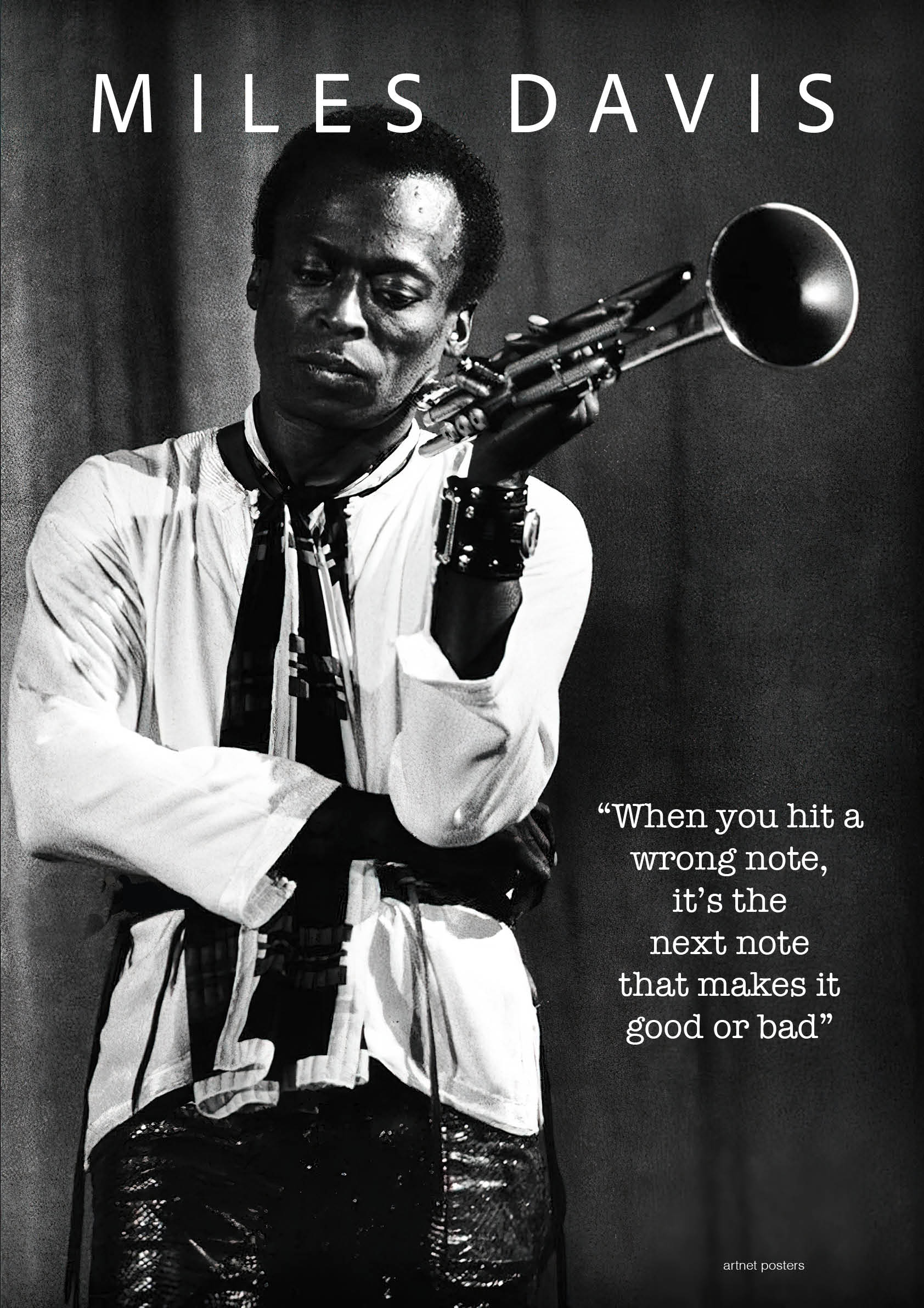 Miles Davis Wrong Note poster