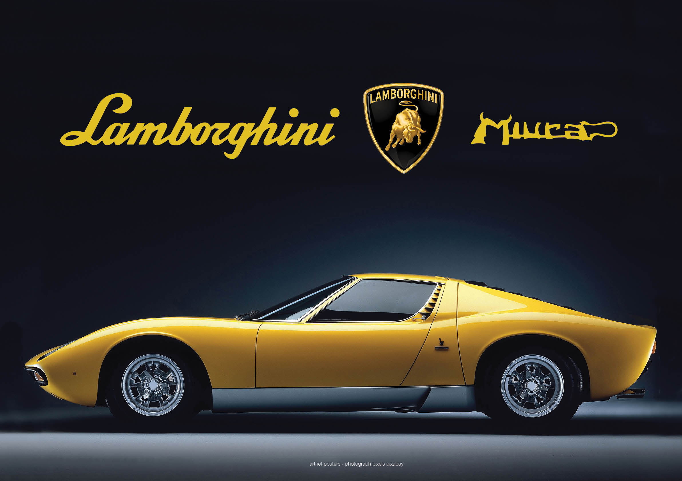 Lamborghini Miura poster