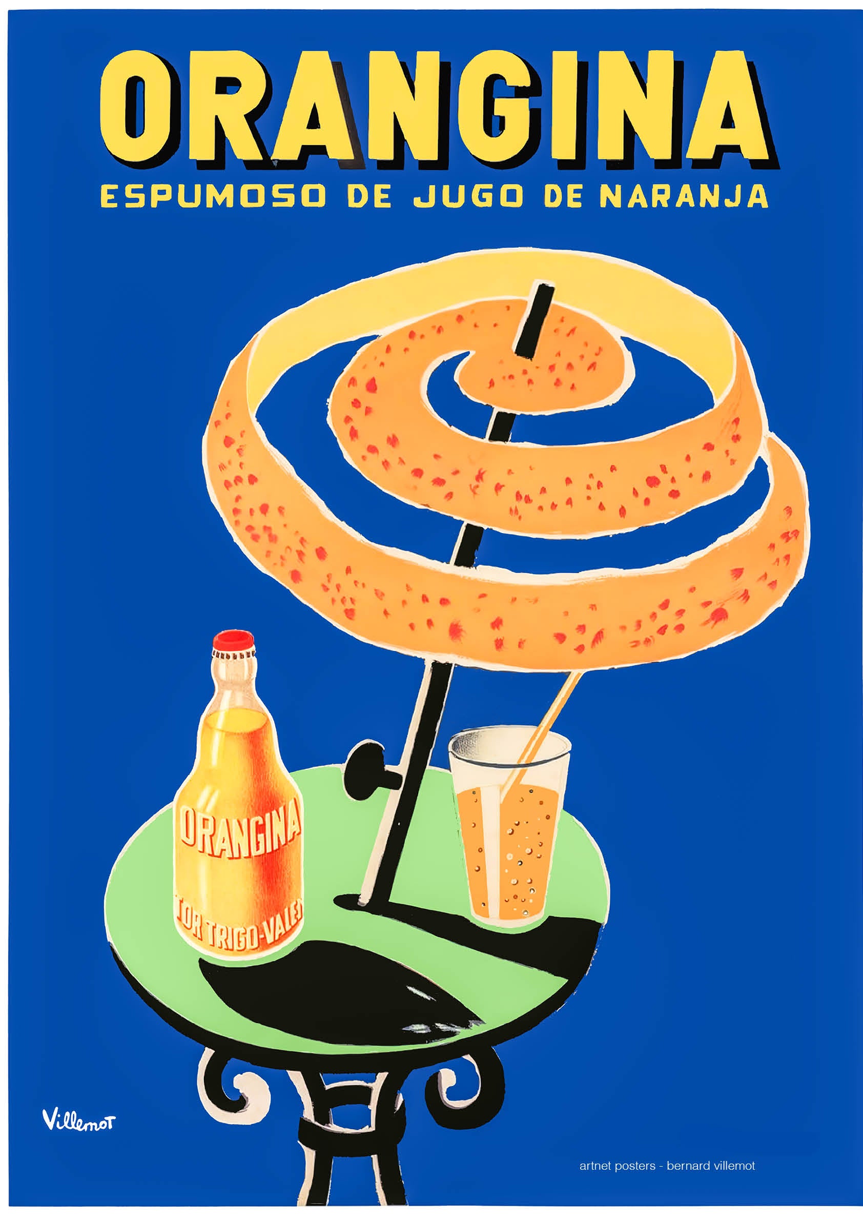 Orangina  - Bernard Villemot poster