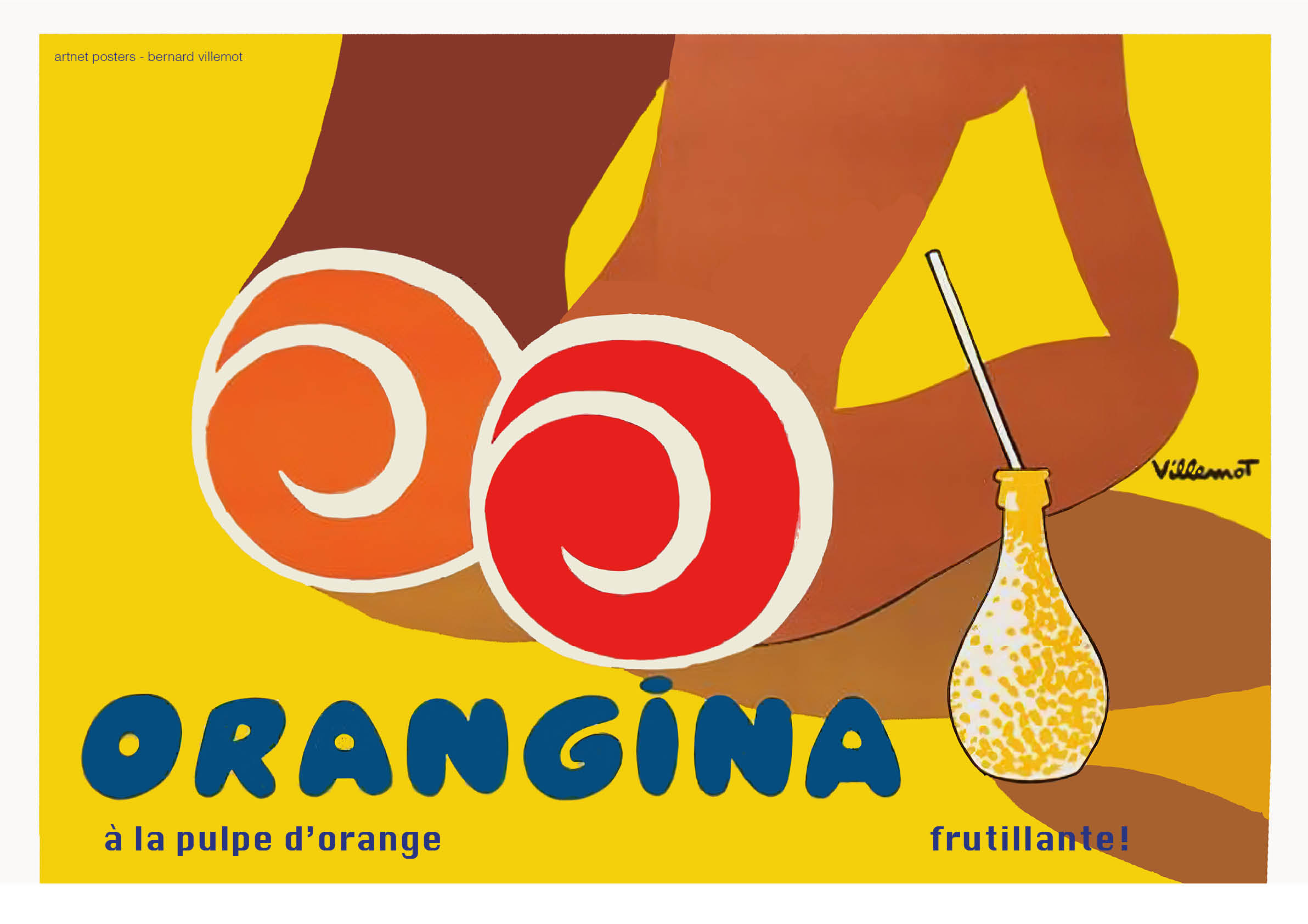 Orangina - Bernard Villemot poster