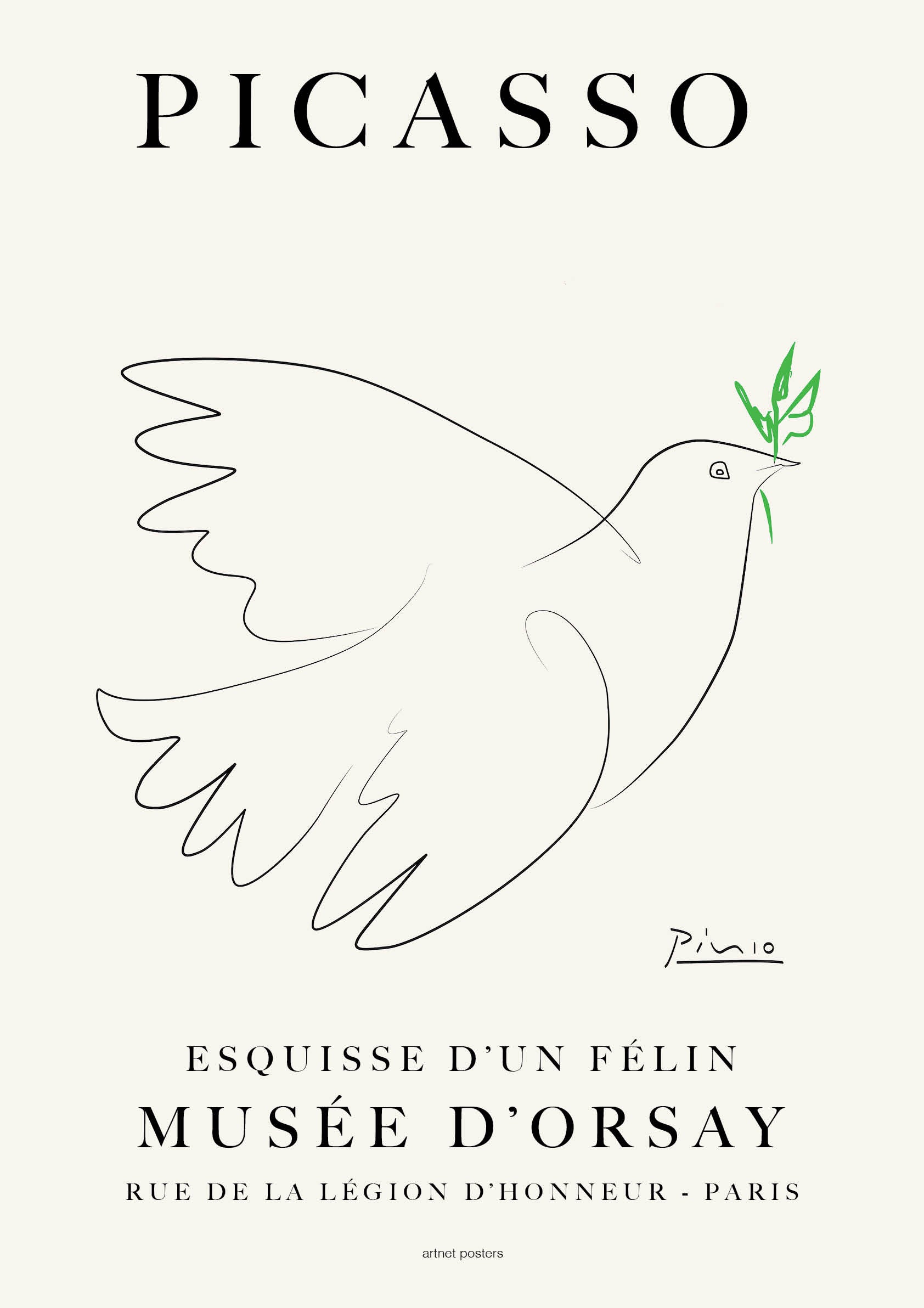 Picasso Peace Dove poster