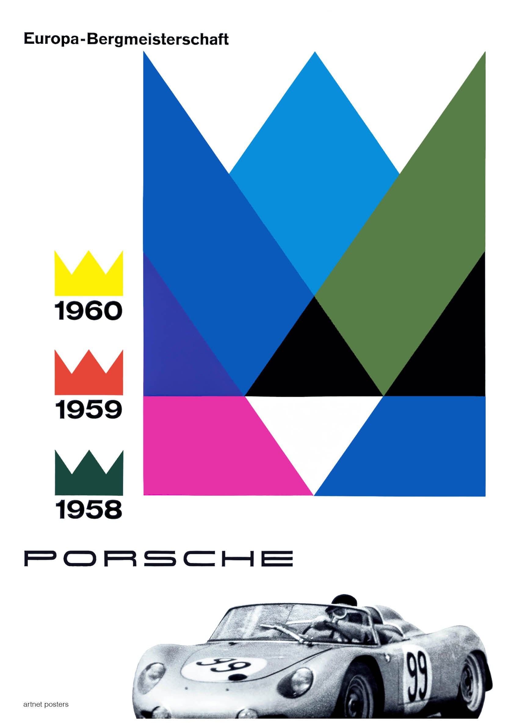 Porsche Europa Hillclimb poster