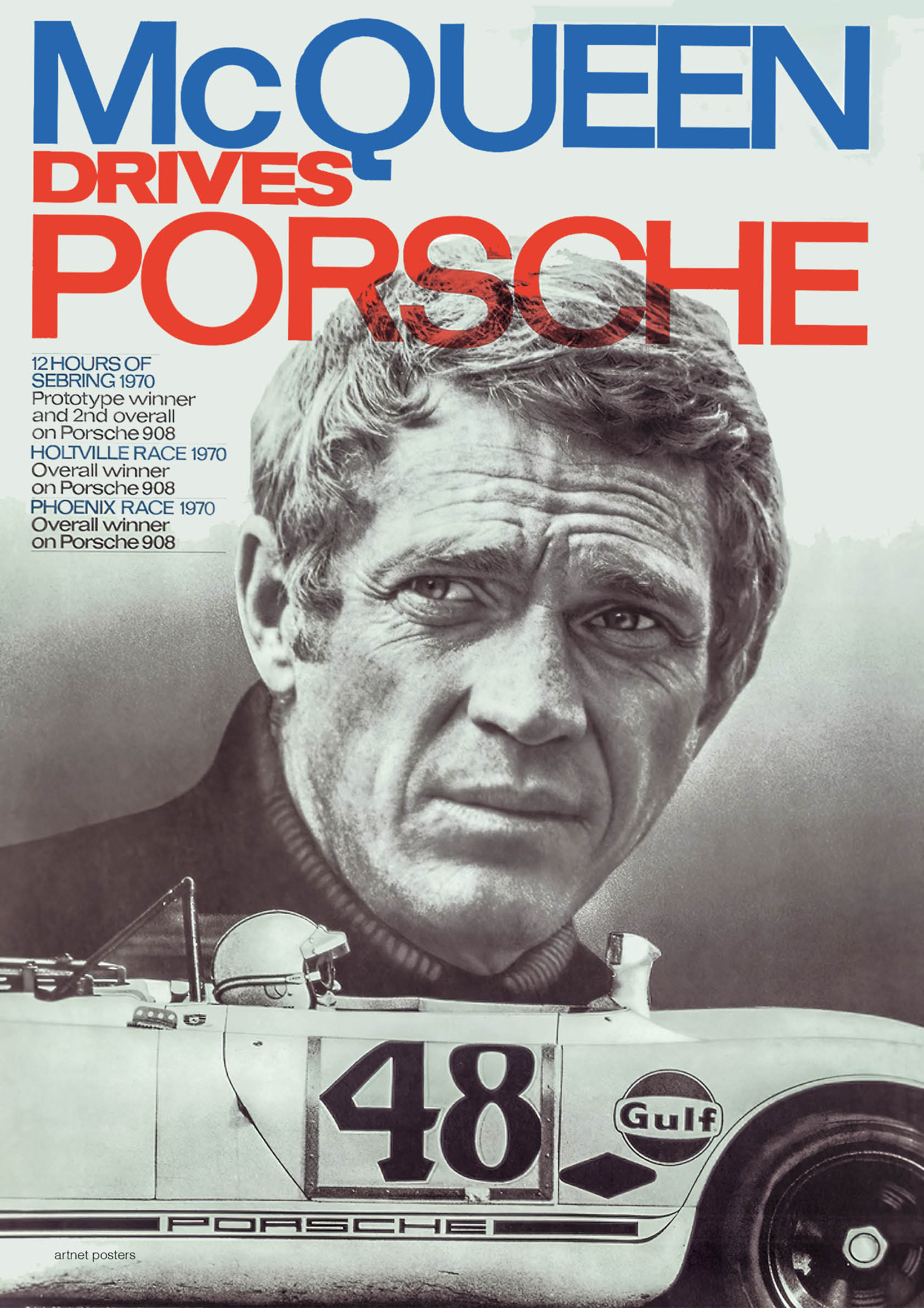 Porsche Steve McQueen poster