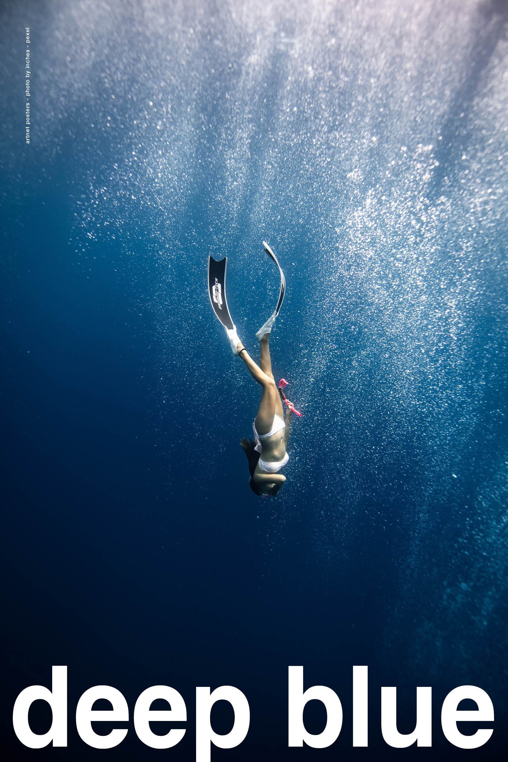 Deep Blue - diving poster