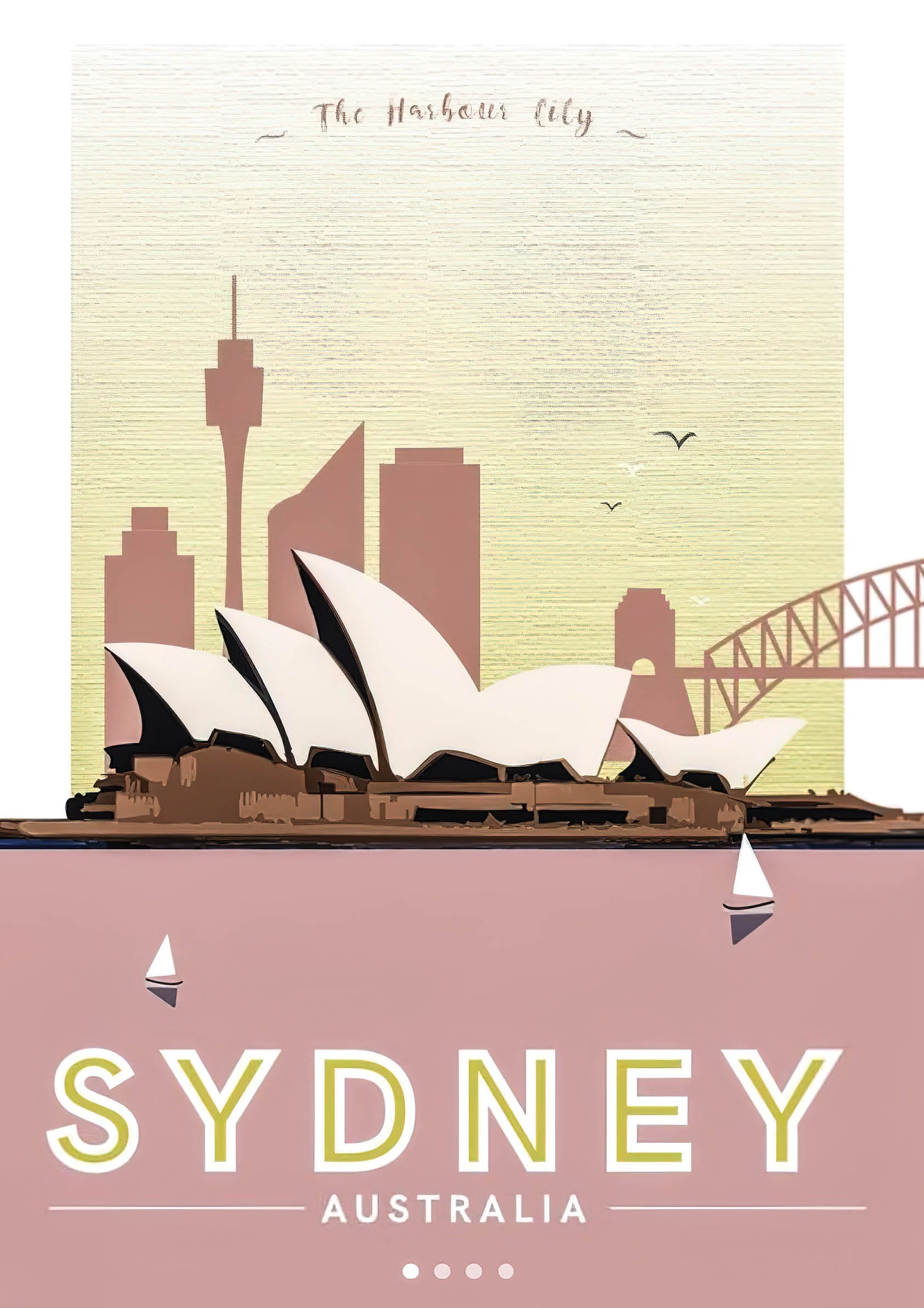 Sydney retro poster