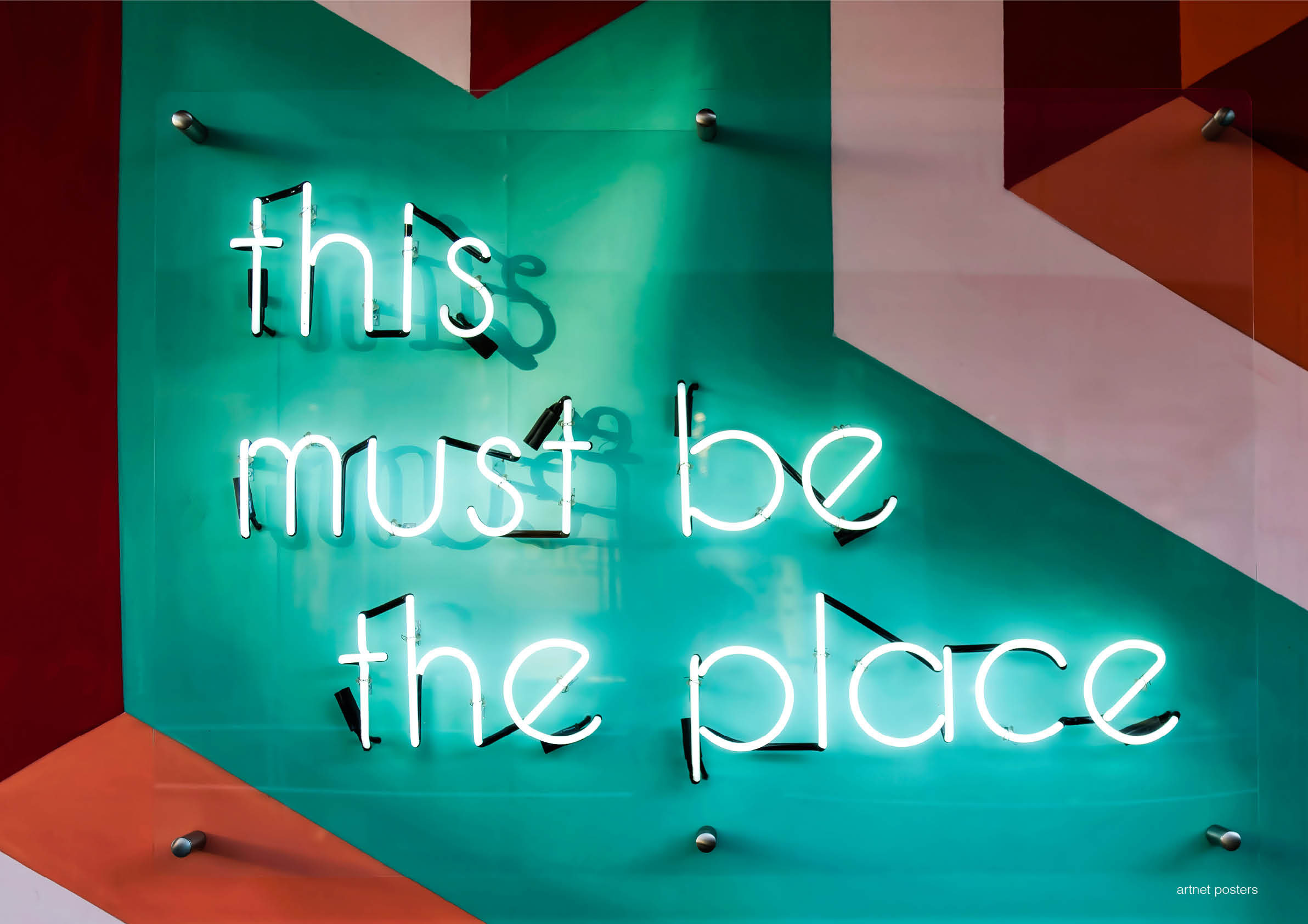 This Must be the Place neon poster