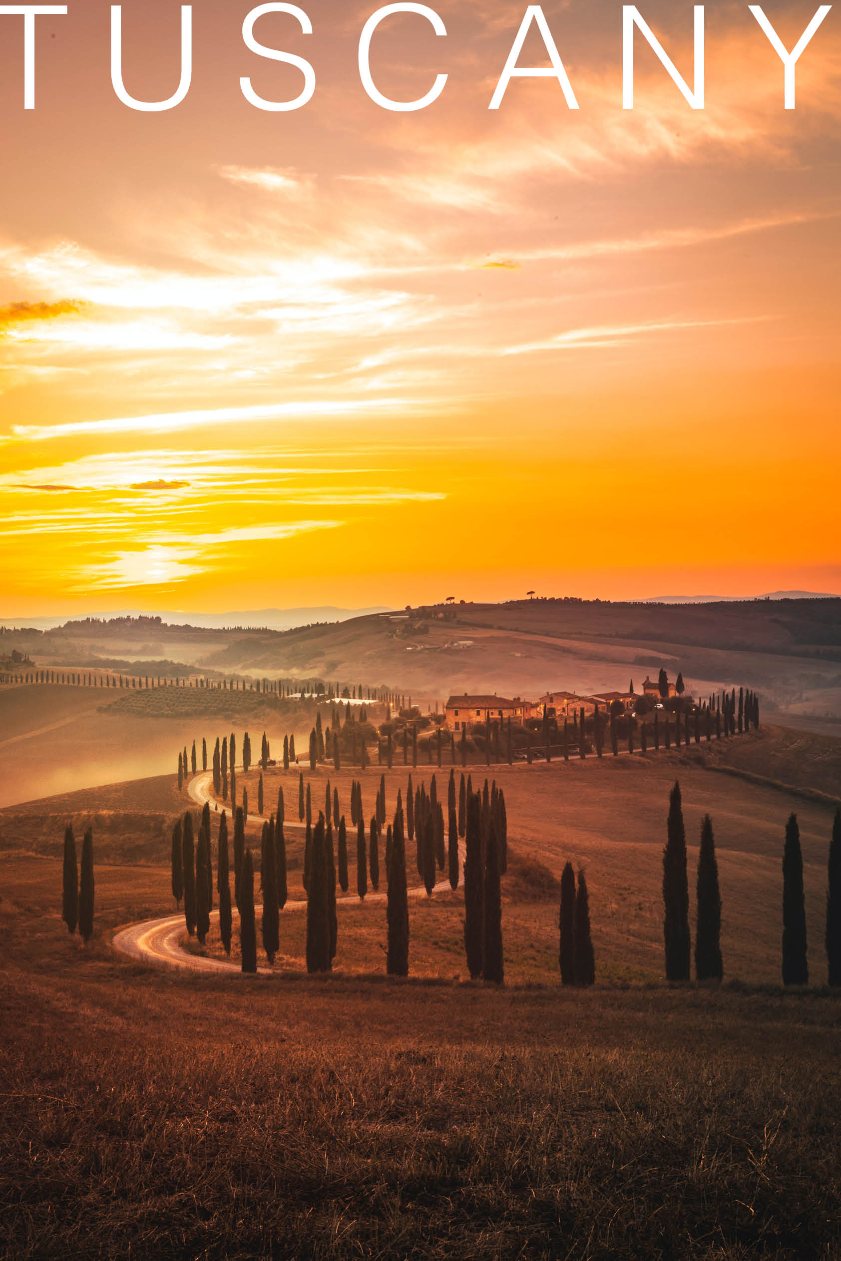 Tuscany Sunset poster